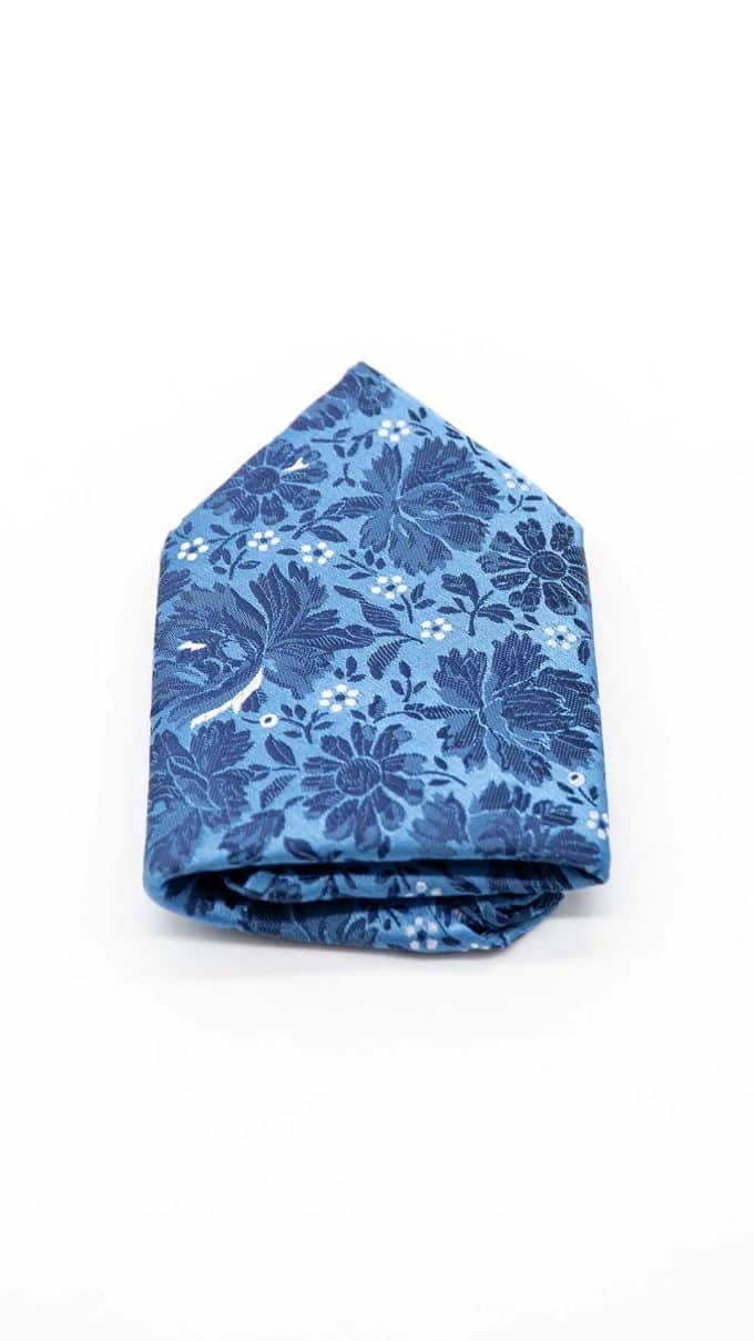 Lenço de Bolso Azulado